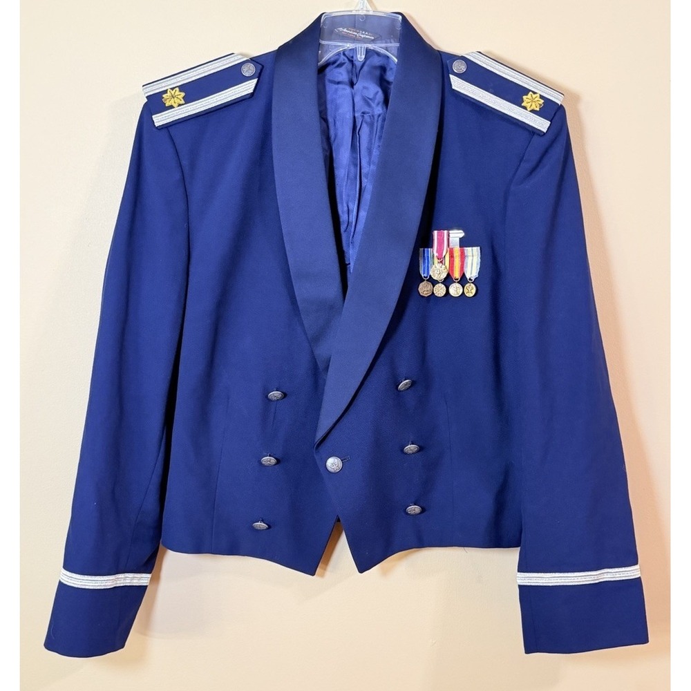 USAF Air Force Mess‎ Dress Jacket 46R Patriot Weintraub Bros Medals Bow Tie USA